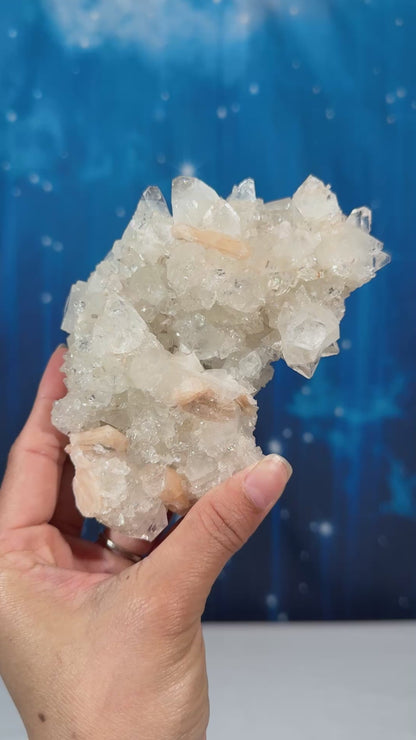 Apophyllite with Calcite and Stilbite – 0.627 kg