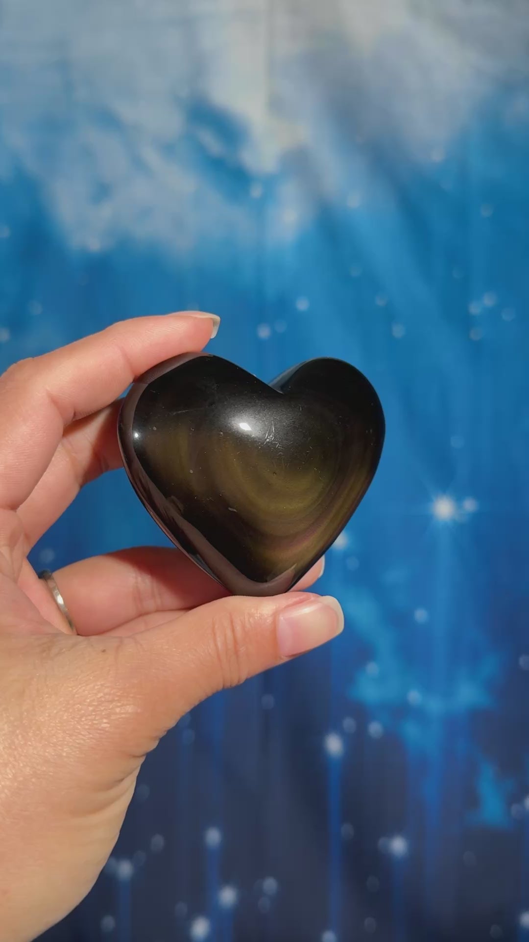 Rainbow Obsidian Heart – 0.145 kg