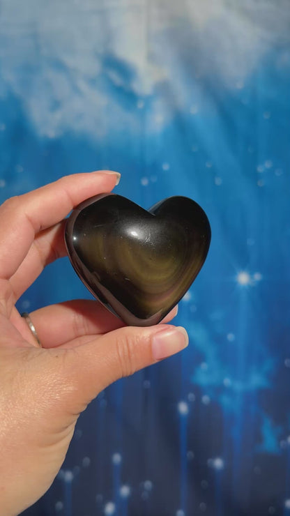 Rainbow Obsidian Heart – 0.145 kg