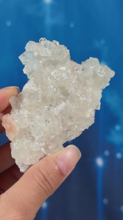 Apophyllite with Stilbite on Matrix – 0.907 kg