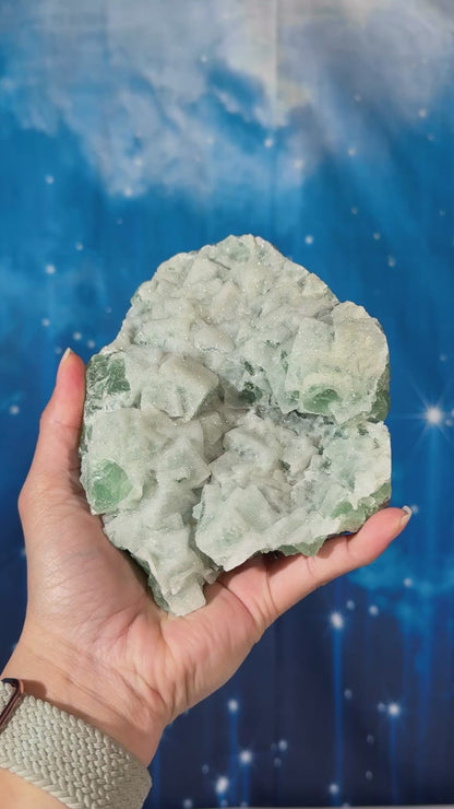 Green Sugar Fluorite – 1.236 kg
