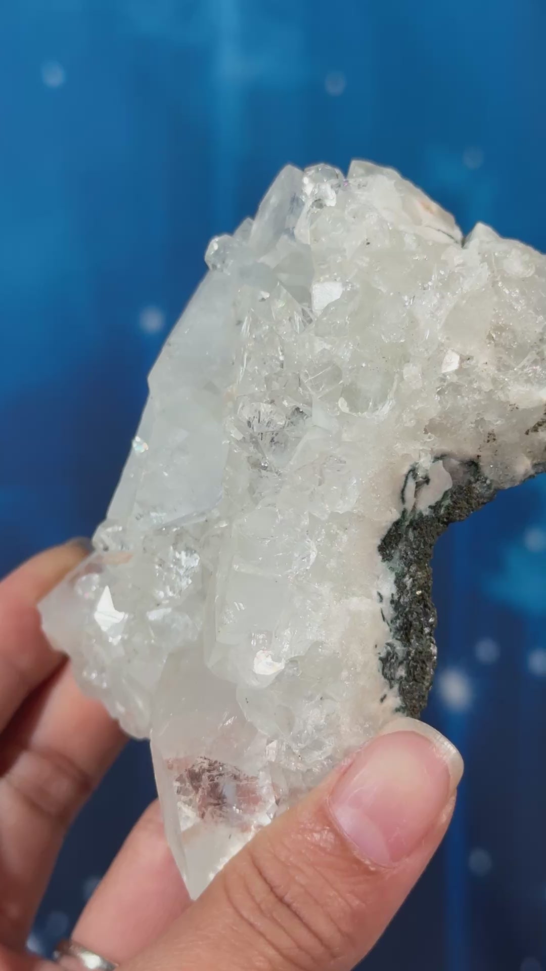 Apophyllite with Stilbite on Matrix – 0.278 kg