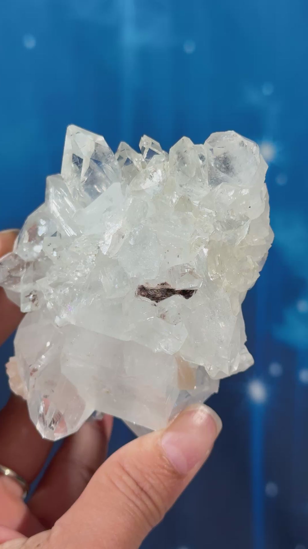 Apophyllite with Calcite, Stilbite and Heulandite – 0.255 kg